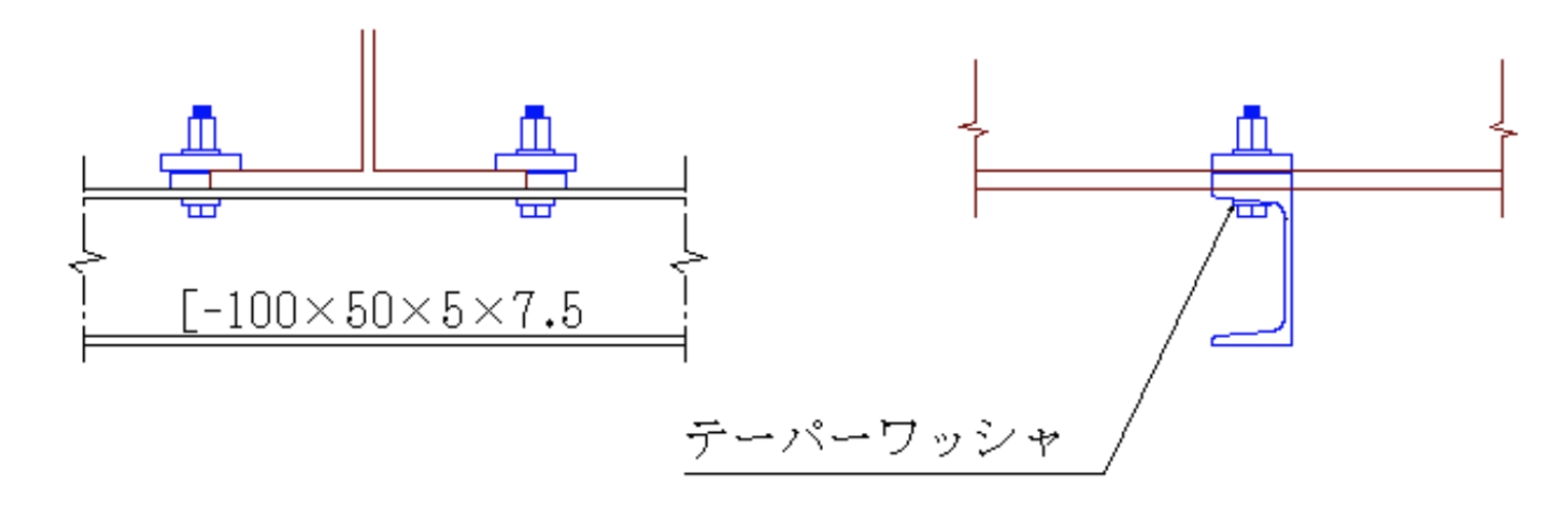 テーパーワッシャー